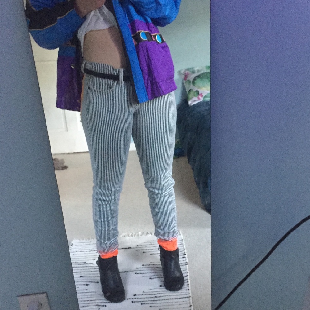 Striped jeans